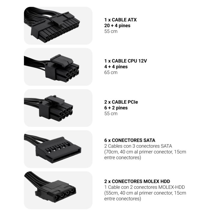 Fuente Alimentacion Atx 750w Coolbox Coo-fapw3-750 Powerline3 Eficiencia 85%
