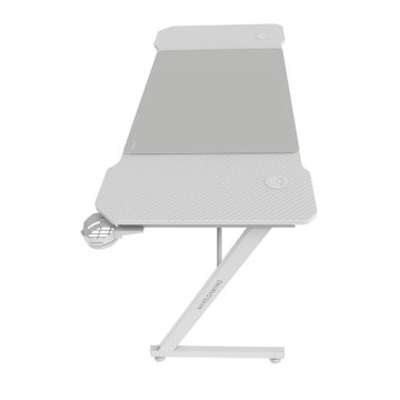 Mesa Mars Gaming Mgd X140 Chasis De Acero Tablero Blanco 140x60 Diseño Fibra Carbono Alf. Xxl 2
