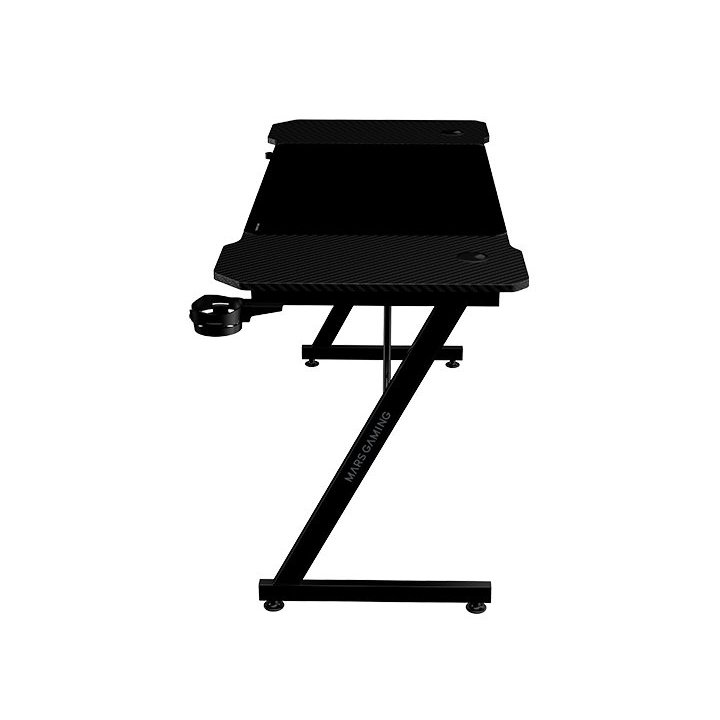 Mesa Mars Gaming Mgd X140 Chasis De Acero Tablero Negro 140x60 Diseño Fibra Carbono Alf. Xxl