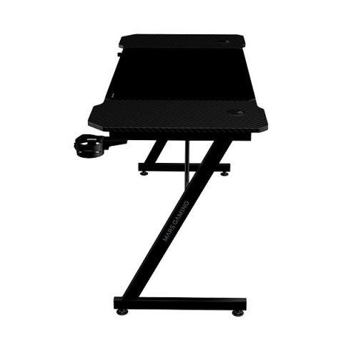 Mesa Mars Gaming Mgd X140 Chasis De Acero Tablero Negro 140x60 Diseño Fibra Carbono Alf. Xxl