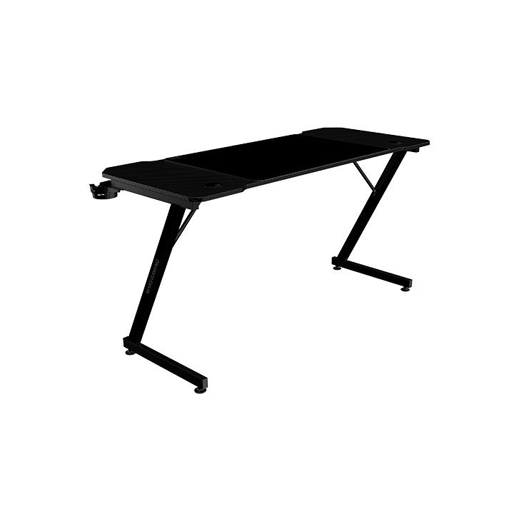 Mesa Mars Gaming Mgd X140 Chasis De Acero Tablero Negro 140x60 Diseño Fibra Carbono Alf. Xxl