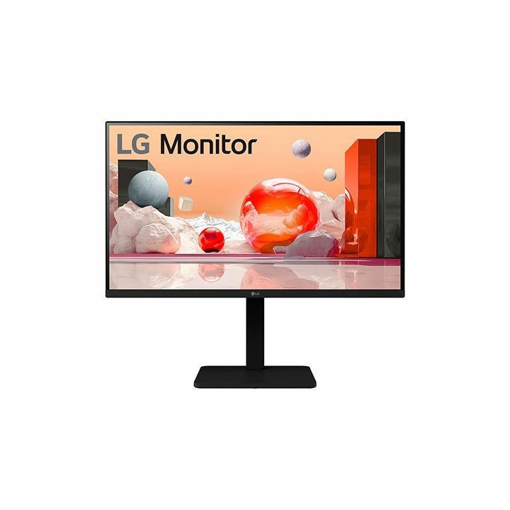 Monitor 27" Hdmi Vga Dp Lg 27ba560-b Fhd 1920x1080 Ips Regulable En Altura Multimedia Color Negro