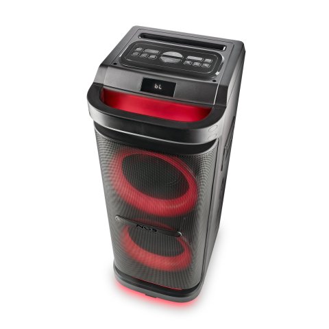 Altavoz Bluetooth Trolley Ngs Wildspace2 2000w Tecnologia Bt Y Tws Usb aux In. Luces Led
