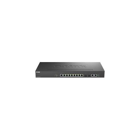 Switch Gestionable D-link Dms-1250-12tp 8x Multigigabit 2.5g Poe+ 2 X 10g + 2 X 10g Sfp+ 240w