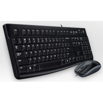 Pack Teclado Y Mouse Logitech Mk120 Frances Con Cable Usb P n 920-002539