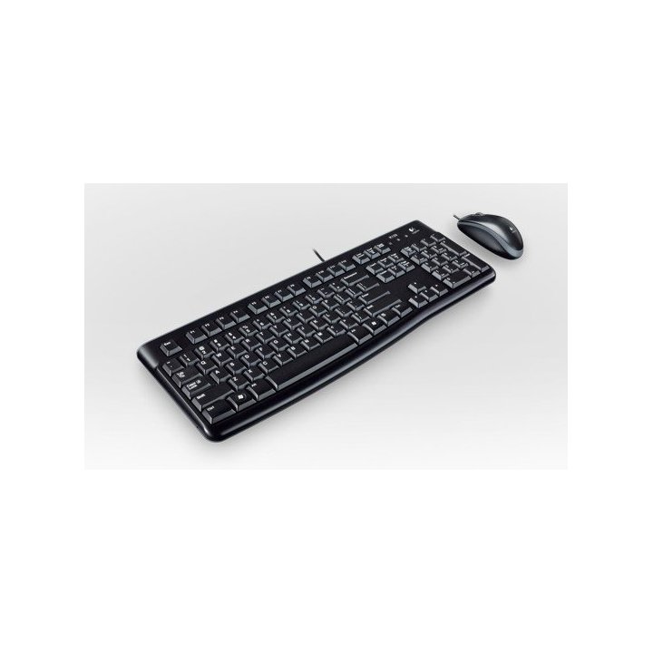 Pack Teclado Y Mouse Logitech Mk120 Frances Con Cable Usb P n 920-002539