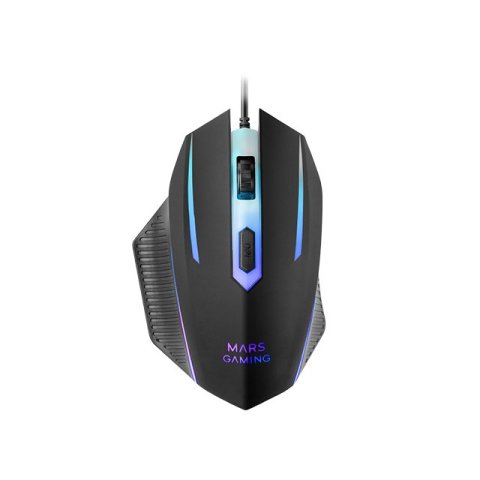 Pack Teclado Mouse Y Alfombrilla Mars Gaming Mcp124 Frances Rgb H-mech, Mouse Huano Rgb 3200dpi, Alfombrilla  360*260mm Black