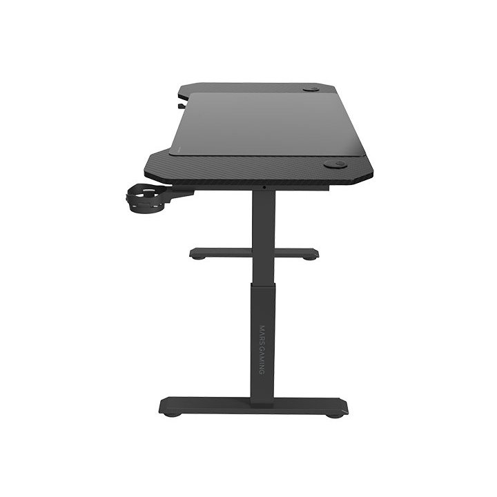 Mesa Mars Gaming Mgd Ergo 120 Regulable En Altura Tablero Negro 120x60 Chasis De Acero Alf. Xxl 