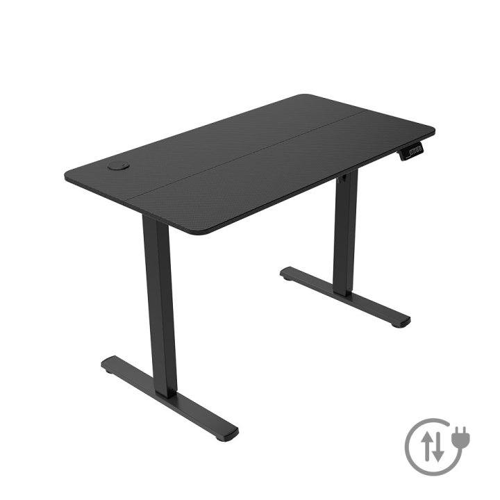 Mesa Mars Gaming Mgd Ergo Pro Ajuste Altura Electrico 73-118 Tablero Negro 110x60 Chasis De Acero  