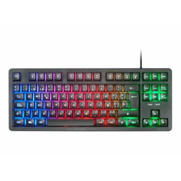 Teclado H-mech Gaming Mars Gaming Mk023 Frances Color Negro Tamaño Compacto Tkl Iluminacion Rgb 2