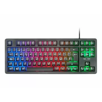 Teclado H-mech Gaming Mars Gaming Mk023 Frances Color Negro Tamaño Compacto Tkl Iluminacion Rgb 2