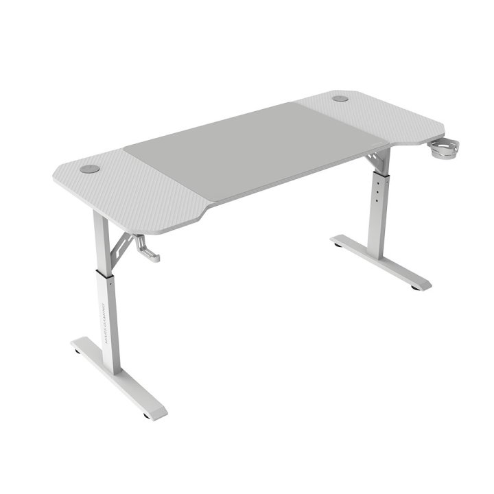 Mesa Mars Gaming Mgd Ergo 140 Regulable En Altura Tablero Blanco 140x60 Chasis De Acero Alf. Xxl 