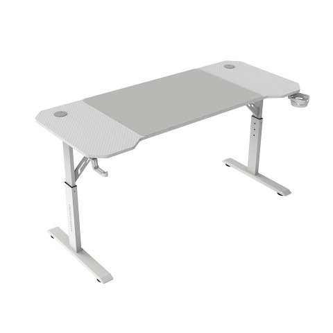 Mesa Mars Gaming Mgd Ergo 140 Regulable En Altura Tablero Blanco 140x60 Chasis De Acero Alf. Xxl 
