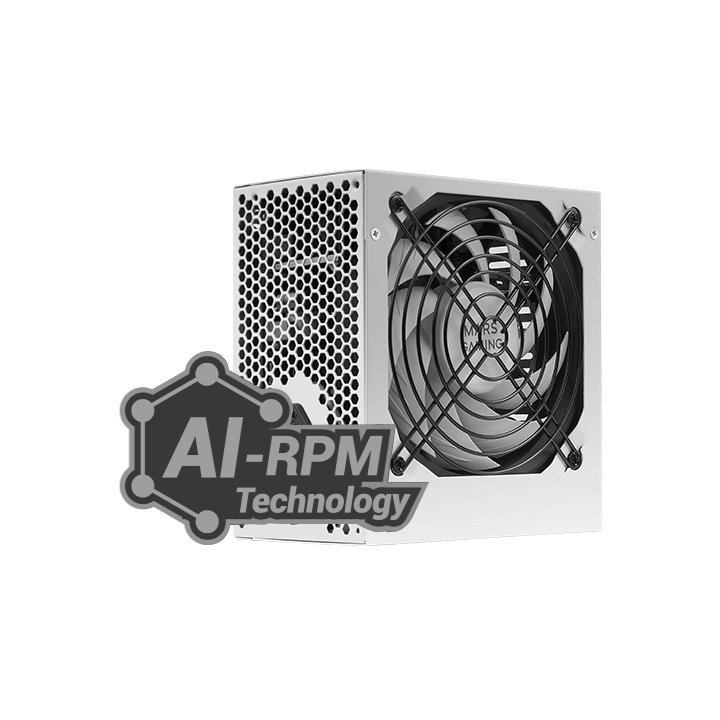 Fuente De Alimentacion Mars Gaming Mpiii 650w, Eficiencia 85% Pfc Activo Vent 12x12 14db White
