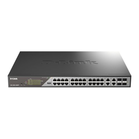 Switch Gestionable D-link Dss-200g-28mpp 24x10 100 1000 Poe++ , 4xcombo 1000 Mbps Rack 19" 