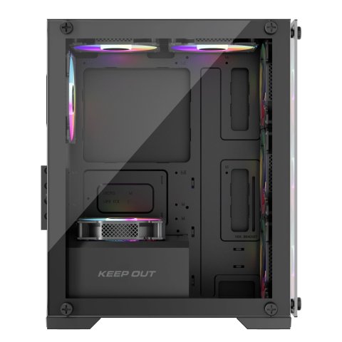 Caja Microatx Approx Xc-201 Glass 1x3.5” 1x2.5” 1xusb2.0 1xusb3.0 Gpu Max. 310mm Lat. Cristal Templado Negro