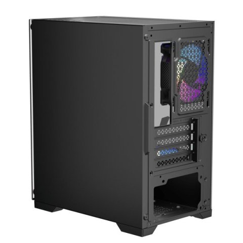Caja Microatx Approx Xc-201 Glass 1x3.5” 1x2.5” 1xusb2.0 1xusb3.0 Gpu Max. 310mm Lat. Cristal Templado Negro