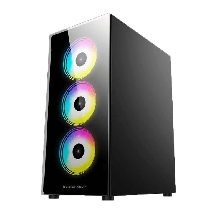 Caja Microatx Approx Xc-210 Glass 1x3.5” 2x2.5” 1xusb2.0 1xusb3.0 Gpu Max. 305mm Lat. Cristal Templado Negro