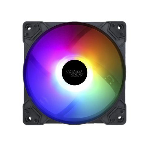 Ventilador Interno Keep Out Xfc-120f Rgb 120mm 4 Pin Molex Color Negro 