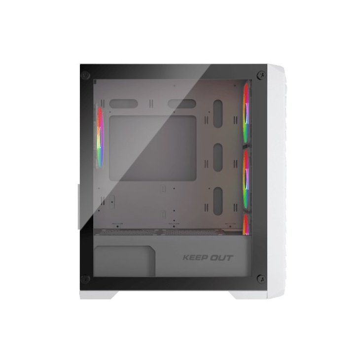 Caja Microatx Approx Xc-220w Glass 1x3.5” 2x2.5” 1xusb2.0 2xusb3.0 Gpu Max. 330mm Lat. Cristal Templado Blanco