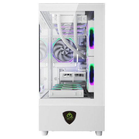 Caja Microatx Approx Xc-220 Glass 1x3.5” 1x2.5” 1xusb2.0 1xusb3.0 Gpu Max. 420mm Cristal Templado Blanco