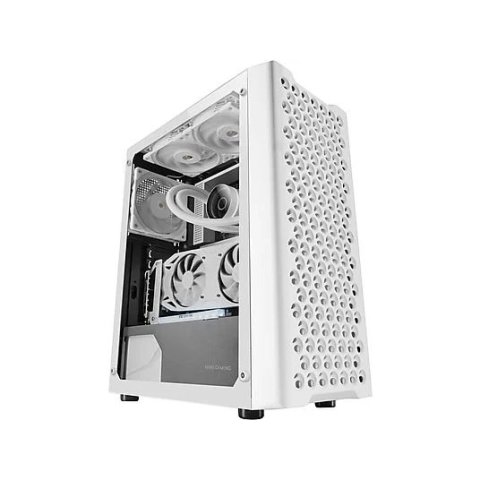 Caja Atx Mars Gaming Mciprow Ventana Lateral 2x3.5" 4xssd 1xusb3.0 2xusb2.0 Audio Blanca