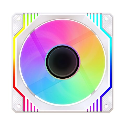 Ventilador Interno Approx Xfc-120drmw Argb 120mm 4 Pin Pwm Color Blanco