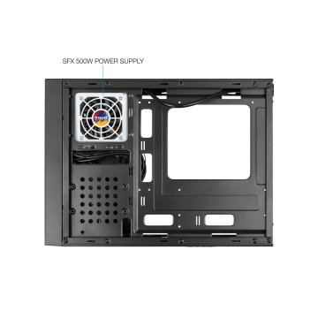 Caja Slim Matx Tooq Tqc-3008u3cd Micro Atx mini Itx Sfx 500w Lector De Tarjetas 2xusb 3.0 2