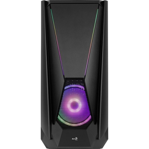 Caja E-atx Aerocool Visor Black Frontal Con...
