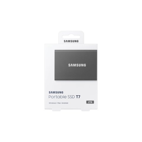 Disco M.2 Externo T7 Pcie Nvme Usb 3.2 Samsung Mu-pc2t0t ww 2tb Gris
