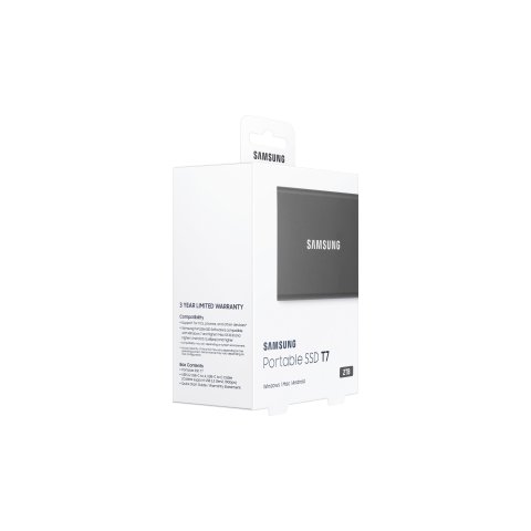 Disco M.2 Externo T7 Pcie Nvme Usb 3.2 Samsung Mu-pc2t0t ww 2tb Gris