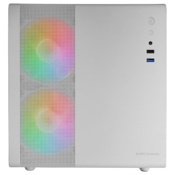 Caja Microatx Cube Gaming Mars Gaming Mc400 White Frontal... 2