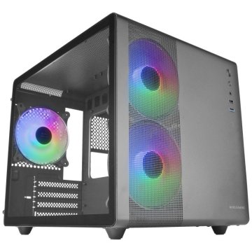 Caja Microatx Cube Gaming Mars Gaming Mc400 Black Frontal...
