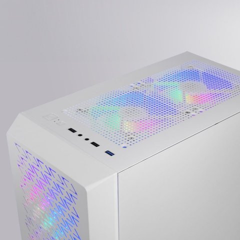 Caja Atx Mars Gaming Mcgeo Frontal Blanco De...