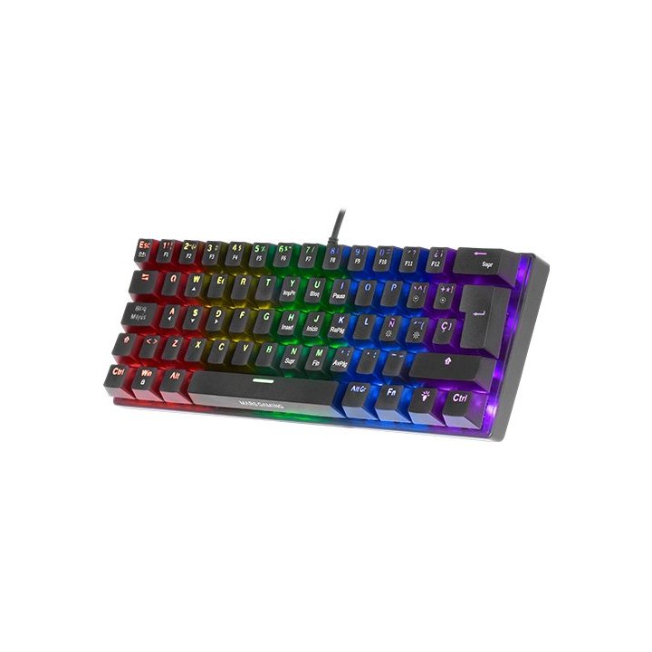 Teclado Mecanico Ultra Compacto Mars Gaming Mk60r Italiano Black Switch Rojo Pr De 100hz Anti-ghosting Avanzado Iluminacion R