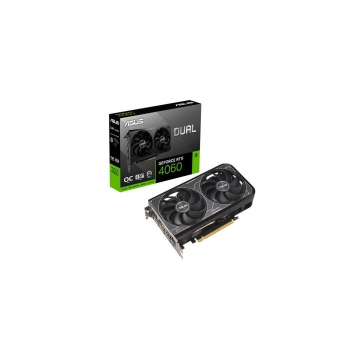Vga Asus Dual Rtx 4060 Oc Bulk Edition 8gb Gddr6 3xdp 1.4a Hdmi 2.1a Dual Fan Cuda 3072
