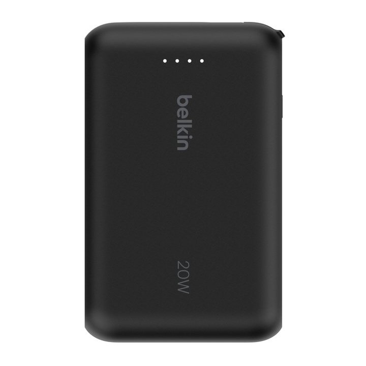 Powerbank Belkin Bpb021hqbk Boostcharge 10,000 Mah Con Cable Integrado Charge Usb-c 20w Negro