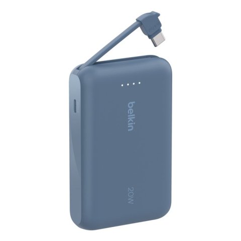 Powerbank Belkin Bpb021hqbl Boost Charge 10,000 Mah Con Cable Integrado Charge Usb-c 20w Azul