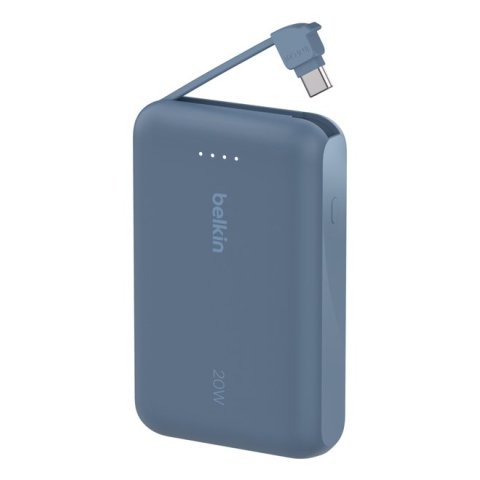 Powerbank Belkin Bpb021hqbl Boost Charge 10,000 Mah Con Cable Integrado Charge Usb-c 20w Azul