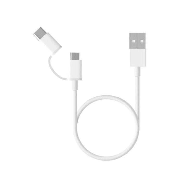 Cable Usb 2,0 Xiaomi Mi 2en1 Sjv4082ty Usb Macho - Micro Usb Macho usb Tipo C
