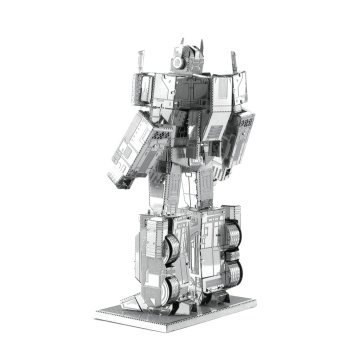 Maqueta 3d Metal Fascinations Optimus Prime Transformers Montaje Sin Pegamento Ni Soldadura  2