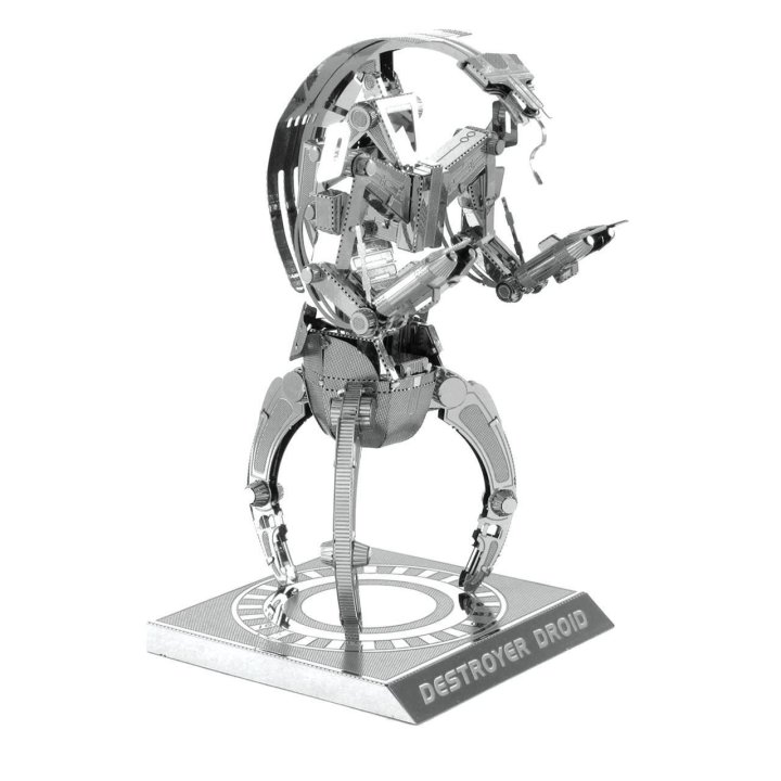 Maqueta 3d Metal Fascinations Star Wars Droide Modelo Droideka Montaje Sin Pegamento Ni Soldadura