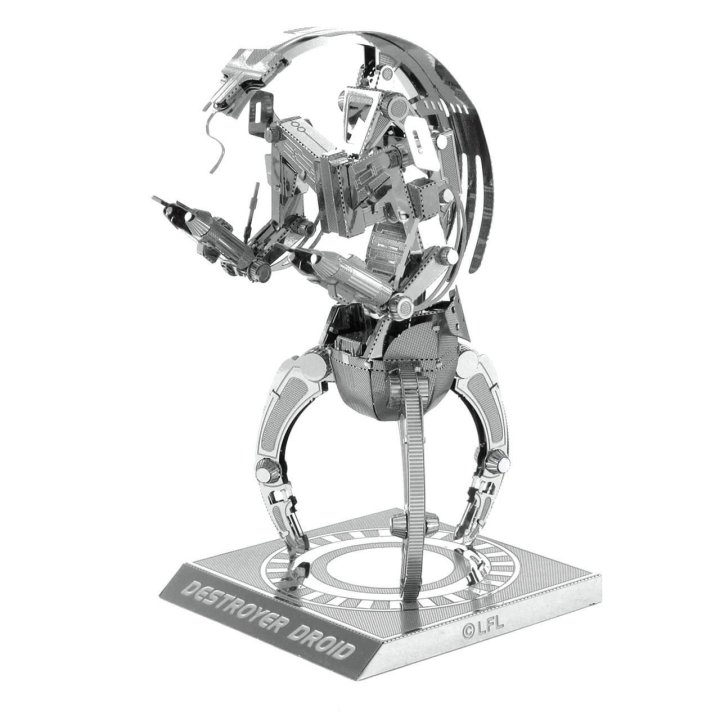 Maqueta 3d Metal Fascinations Star Wars Droide Modelo Droideka Montaje Sin Pegamento Ni Soldadura