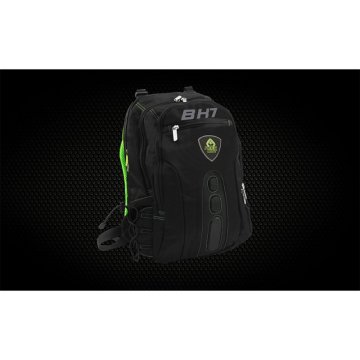Mochila Gaming Keep Out Bk7 Para Portatiles 15,6" Con Multiples Bolsillos Color Negro Y Verde 2