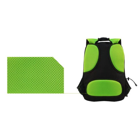 Mochila Gaming Keep Out Bk7 Para Portatiles 15,6" Con Multiples Bolsillos Color Negro Y Verde
