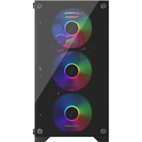 Caja Microatx Keep Out Xc-201 Glass 1x3.5”...