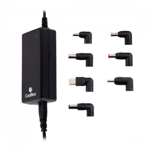 Cargador Universal De Portatil Coolbox Coo-nb065-0 Gan Usb-c 65w 14 Tips 15v-20v