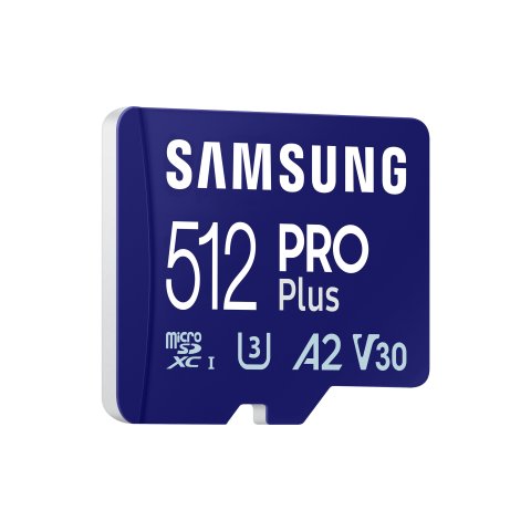 Memoria Sd Micro 512gb Samsung Sdxc Pro Plus Clase V30 Con Adaptador A Sd Mb-md512sa eu