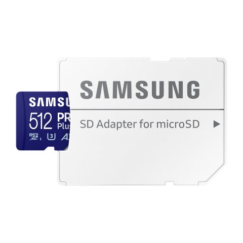 Memoria Sd Micro 512gb Samsung Sdxc Pro Plus Clase V30 Con Adaptador A Sd Mb-md512sa eu