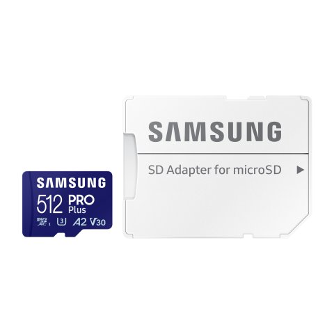 Memoria Sd Micro 512gb Samsung Sdxc Pro Plus Clase V30 Con Adaptador A Sd Mb-md512sa eu